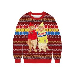 Ugly Otter Christmas Sweatshirt Yellow