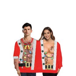 Santa Couple Ugly Christmas Sweatshirt
