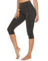 Women's Solid High Waisted Workout Leggings Gray