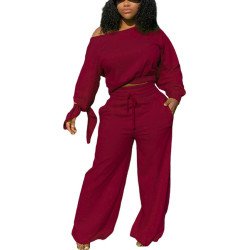 Pullover And Drawstring Sweatpants Workout Outfits