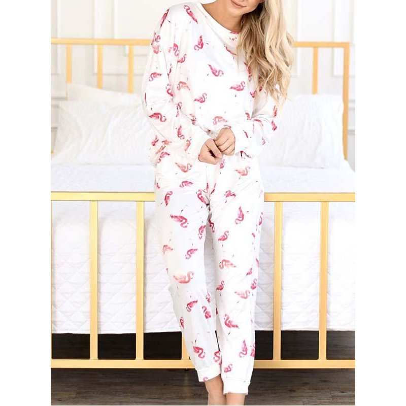 Womens Loungewear Pullover Top Sweatpants Set