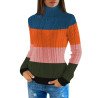 Women's Chunky Knit Long Sleeve Turtleneck Pullover Sweater