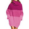 Women's Oversized Turtleneck Pullover Sweater Dress