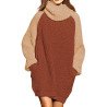 Women's Oversized Turtleneck Pullover Sweater Dress