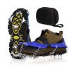 Unigear Ice Cleats, Snow Traction Cleats Crampons for Shoes and Boots M Blue