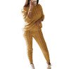 Casual Cable Knit Plus Size Two Piece Sweater Suit Ginger