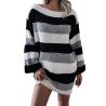 Bell Sleeve Striped Oversized Sweater Dress
