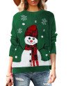 Women's Christmas Tree Santa Clause Snowflake Knitted Sweater