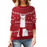 Women's Christmas Tree Santa Clause Snowflake Knitted Sweater