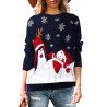 Women's Christmas Tree Santa Clause Snowflake Knitted Sweater