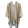 Women Winter Reversible Cashmere Poncho Capes Coat