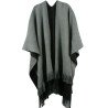 Women Winter Reversible Cashmere Poncho Capes Coat