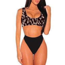 Women's Push Up Two Piece Cheeky High Cut Swimsuit Bathing Suit Set