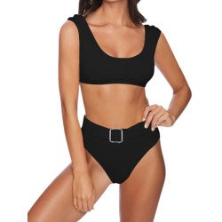 Women's High Cut Push-up Bra and Panty Bikini Set