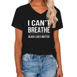 I Can't Breathe Black Lives Matter Letter Print T-Shirt