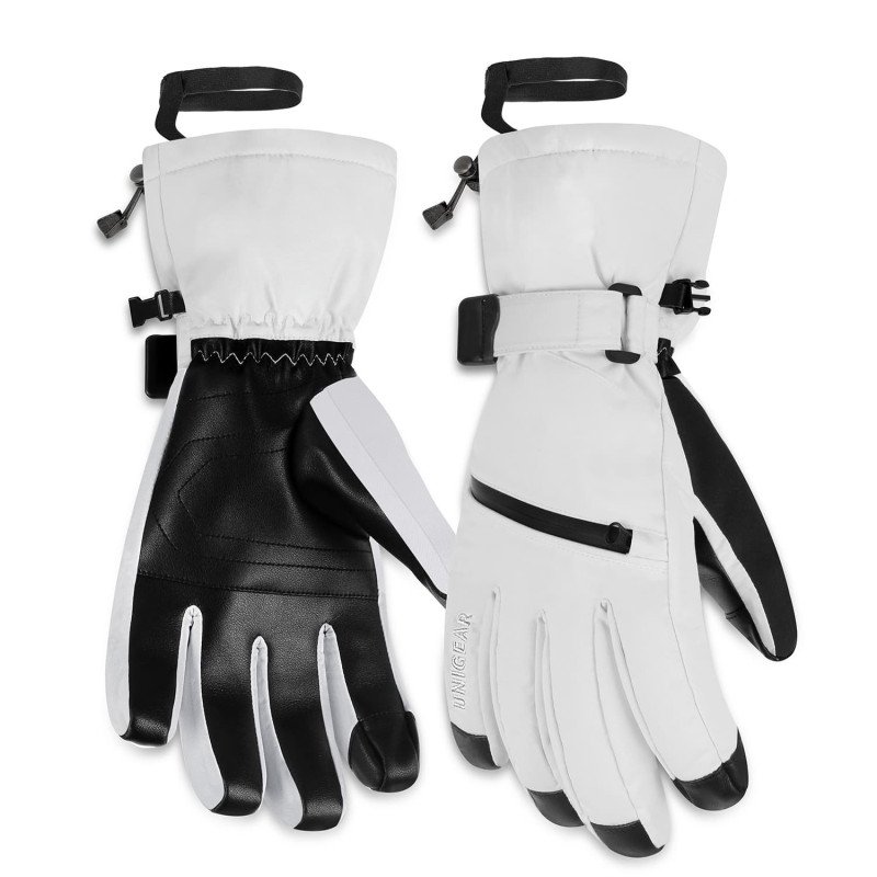 Thinsulate Waterproof Ski Gloves S2 5 White