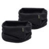 Merino Wool Neck Gaiter,Lightweight Wool Neck Warmer,Soft Merino Gaiter Mask - Black-2pcs