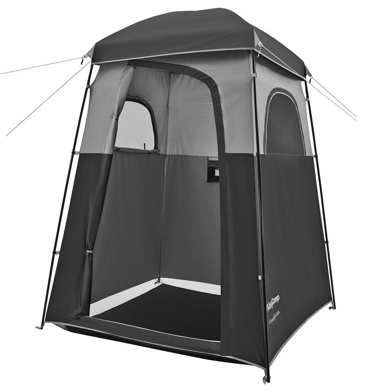 KingCamp Oversize Durable Outdoor Privacy Shower Tent KT2002-Black/Grey