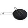 COOK'N'ESCAPE Titanium All Heat Sources Pizza and Steak Skillet Pan Folding Camping Skillet With Tong Nonstick Coating
