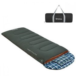 KingCamp 3 Season Adult Flannel Sleeping Bag for Cold Weather (-18 Degree) with Pillow and Fleece Liner