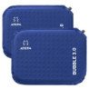 ATEPA Self-Inflating Insulated Seat Cushion for Stadium,Camping, Pressure Relief-Navy(2-pack)