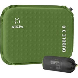 ATEPA Self-Inflating Insulated Seat Cushion for Stadium,Camping, Pressure Relief-Green