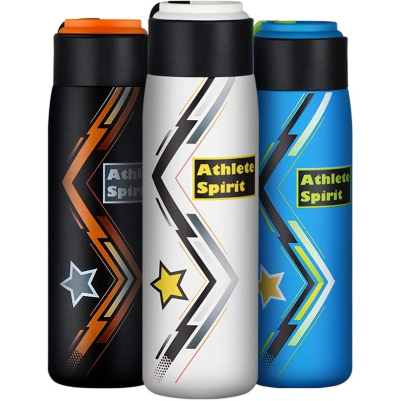 Wide Mouth, BPA Free 17oz Kids 18/8 Stainless Steel Water Bottle for School, Sports Double Wall Insulated Leak Proof
