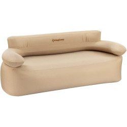 KingCamp 1-3 People Inflatable Portable Air Sofa-Khaki/Double