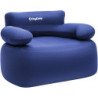 KingCamp 1-3 People Inflatable Portable Air Sofa-Navy/Single