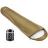 KingCamp Mummy Sleeping Bag, 1.7lbs Ultralight Warm 3 Season Waterproof Backpacking Sleeping Bags -Olive