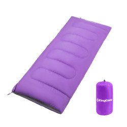KingCamp 3 Season Camping Sleeping Bags Joinable Envelope Lightweight Compact for Adults Outdoor -Purple-Left