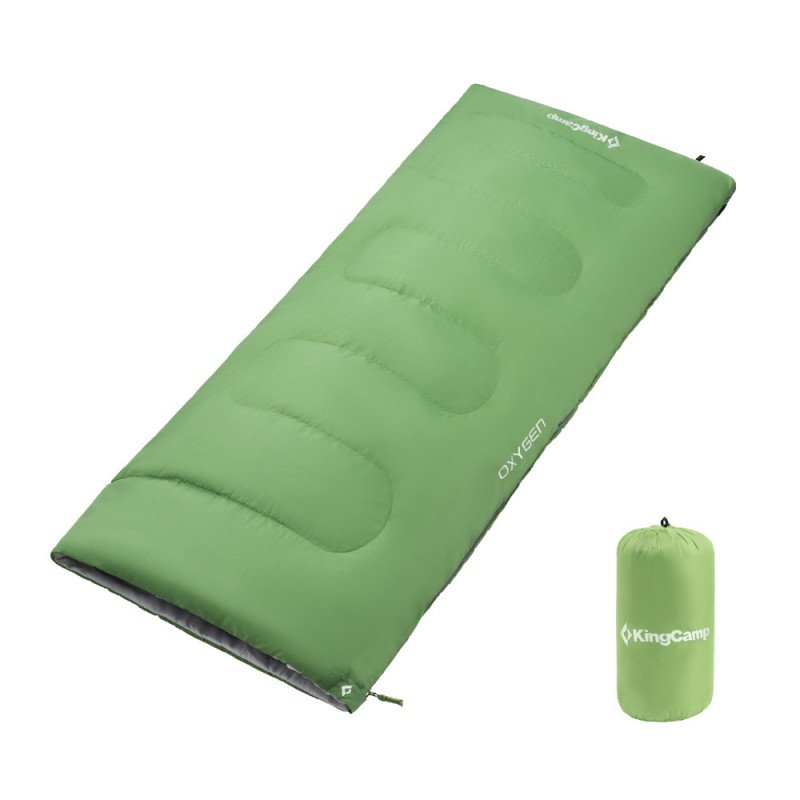 KingCamp 3 Season Camping Sleeping Bags Joinable Envelope Lightweight Compact for Adults Outdoor -Green-Left