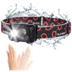 300 Lumens 5 Mode IPX8 Water Resistant White LED Headlight Motion Sensor Headlamp Flashlight