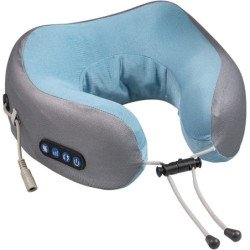 EEZEE U-Shaped Memory Foam 3 Pattern Vibration Travel Massager Neck Pillow