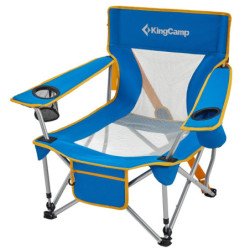 KingCamp Low Seat Portable LightWeight Beach Camping Garden Fishing Folding Camping Chair with Cup Holder Front Pocket