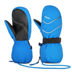 Kids Ski Mittens Gloves S3 2-4Y Blue