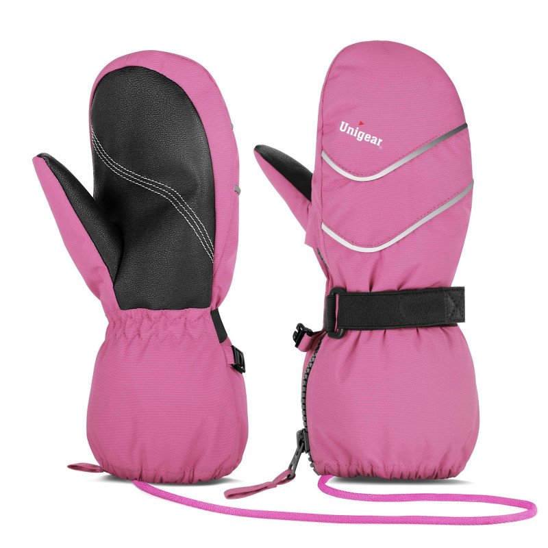 Kids Ski Mittens Gloves S3 4-6Y Pink