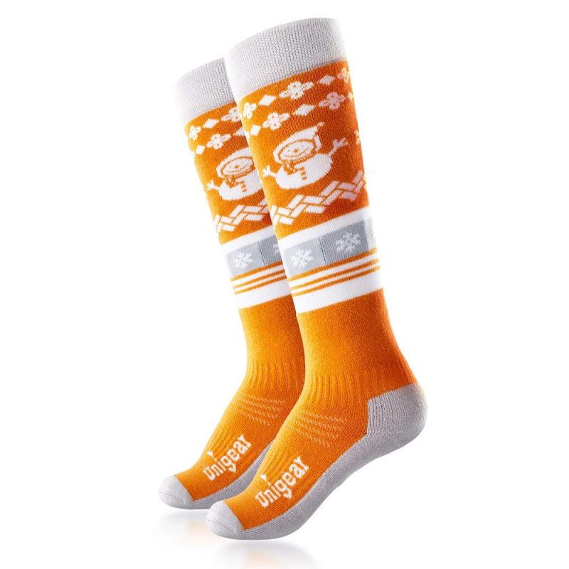 Kids Ski Socks for Boys Girls XS Orange