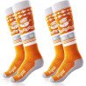 Kids Ski Socks for Boys Girls S 2Pairs(Orange+Orange)