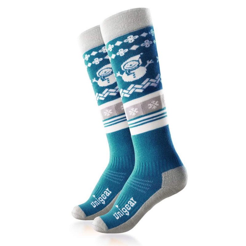 Kids Ski Socks for Boys Girls S Blue