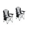 KingCamp Lumbar Support Heavy Duty Folding Portable Outdoor Camp Chair-2 Packs KC3888