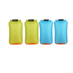 4PCS Waterproof 20D Silicone Coated Nylon Storage Dry Bag, Diamond Ripstop Roll-Top Drybag Sacks 18L/ 25L