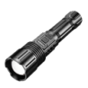 USB Rechargeable Flashlight with COB Side Lamp, Outdoor Telescopic Zoom LED 5 Modes Light