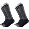 Ski Socks For Men Women S 2 Pairs(Black+Black)