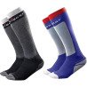 Ski Socks For Men Women S 2 Pairs(Black+Purple)