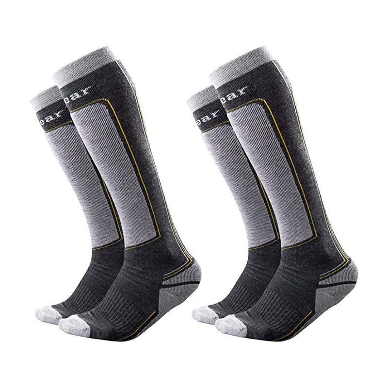 Ski Socks For Men Women M 2 Pairs(Grey+Grey£©