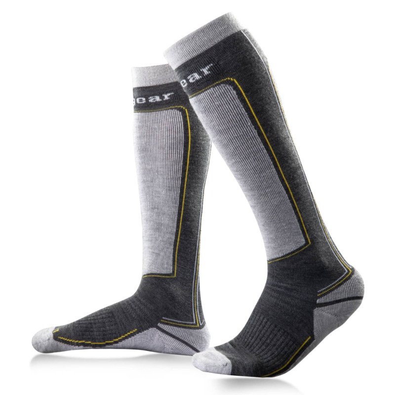 Ski Socks For Men Women L Grey