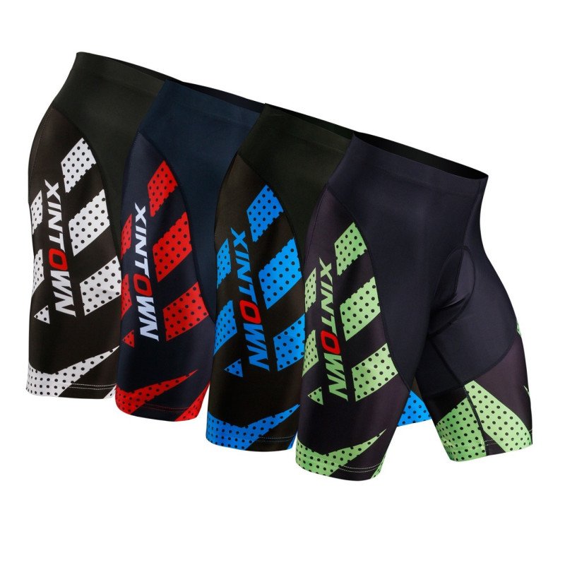 Cycling shorts Cycling pants with printed shock-absorbing silicone pad