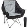 KingCamp Extra Large Patio Garden Cushioned Sofa Camping Chair with Cooler Bag Cup holder and Phone Hoder