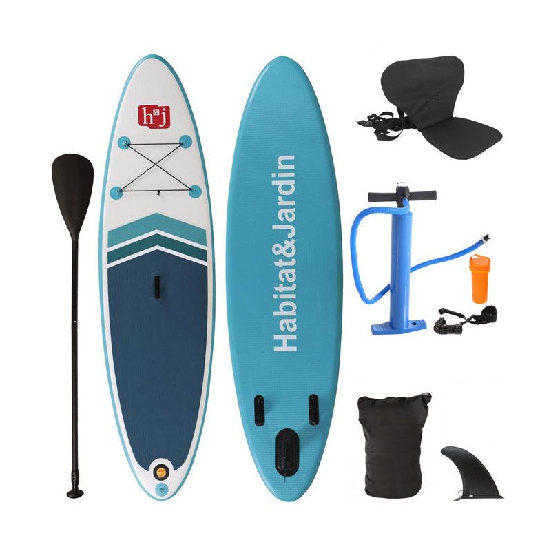 Inflatable SUP Stand Up Paddle Board with Kayak Seat Hybrid 10' Inflatable SUP Stand Up Paddle Board with Kayak Seat Hybrid 10'